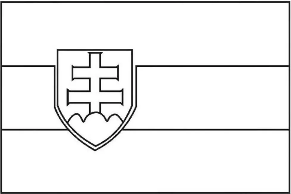Desenhos das Bandeiras dos Países na letra E Eslováquia Bandeira da Eslováquia com listras branca, azul e vermelha e brasão de armas no lado esquerdo.