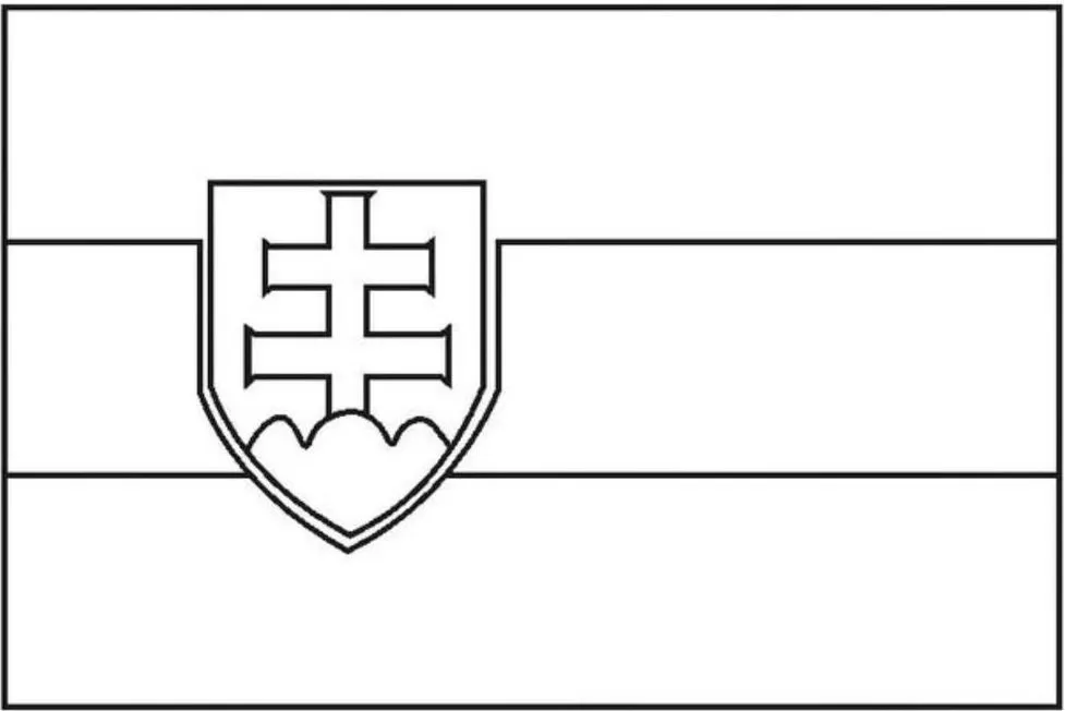 Desenhos das Bandeiras dos Países na letra E Eslováquia