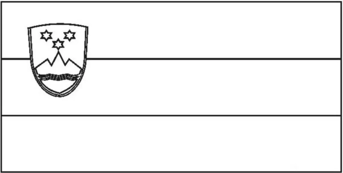 Desenhos das Bandeiras dos Países na letra E Eslovênia