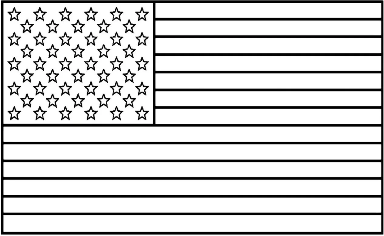 Desenhos das Bandeiras dos Países na letra E Estados Unidos da América