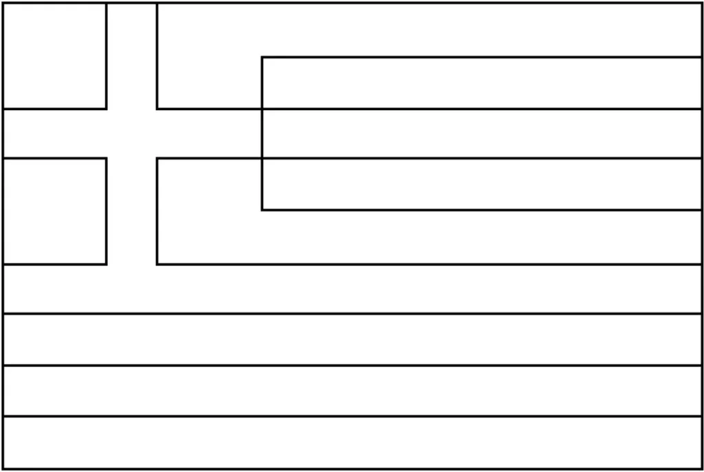 Desenhos das Bandeiras dos Países na letra G. Bandeira da Grécia em PDF