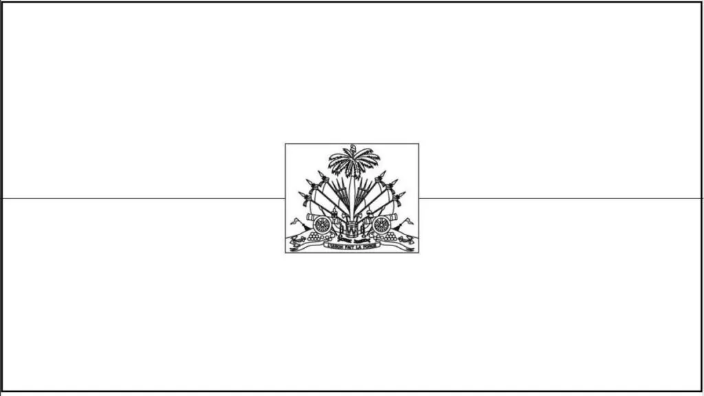Desenhos das Bandeiras dos Países na letra H. Bandeira do Haiti em PDF