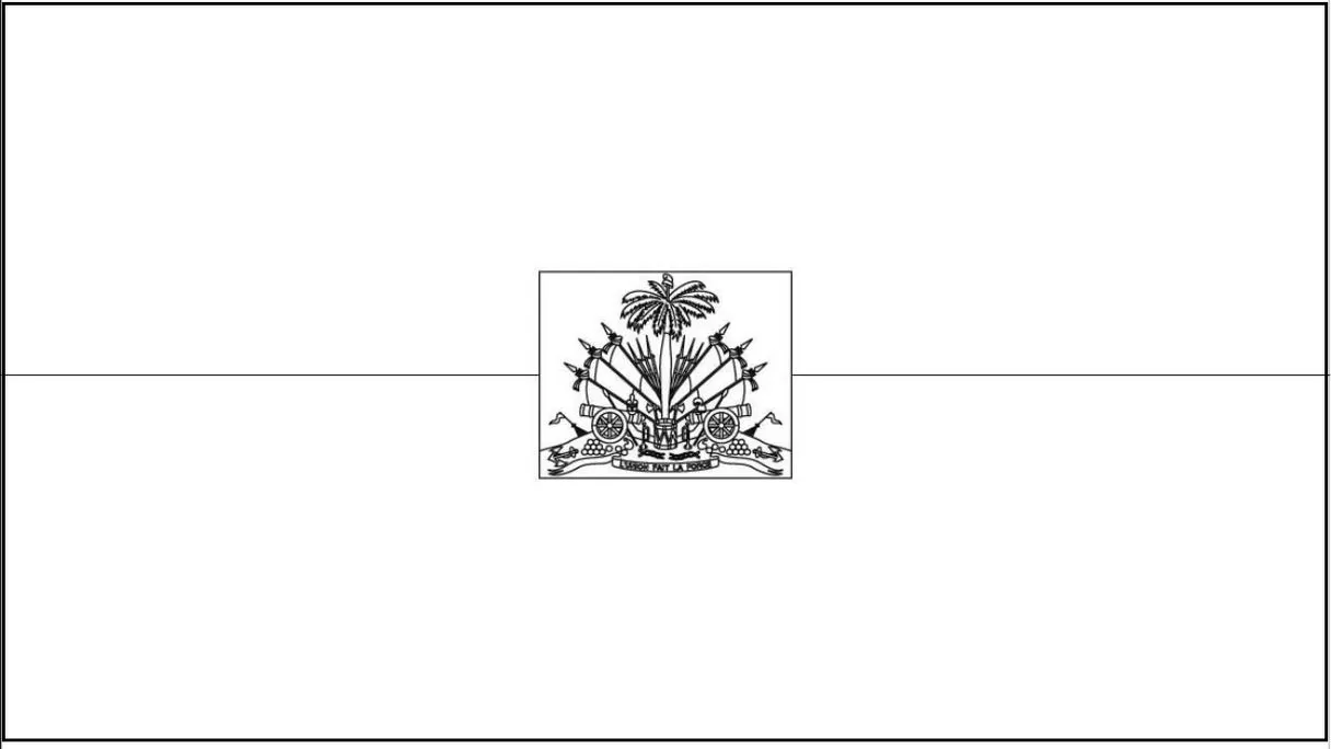Desenhos das Bandeiras dos Países na letra H Haiti