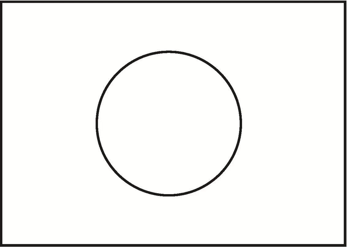 Desenhos das Bandeiras dos Países na letra J Japão Bandeira do Japão: círculo vermelho (sol) sobre fundo branco.
