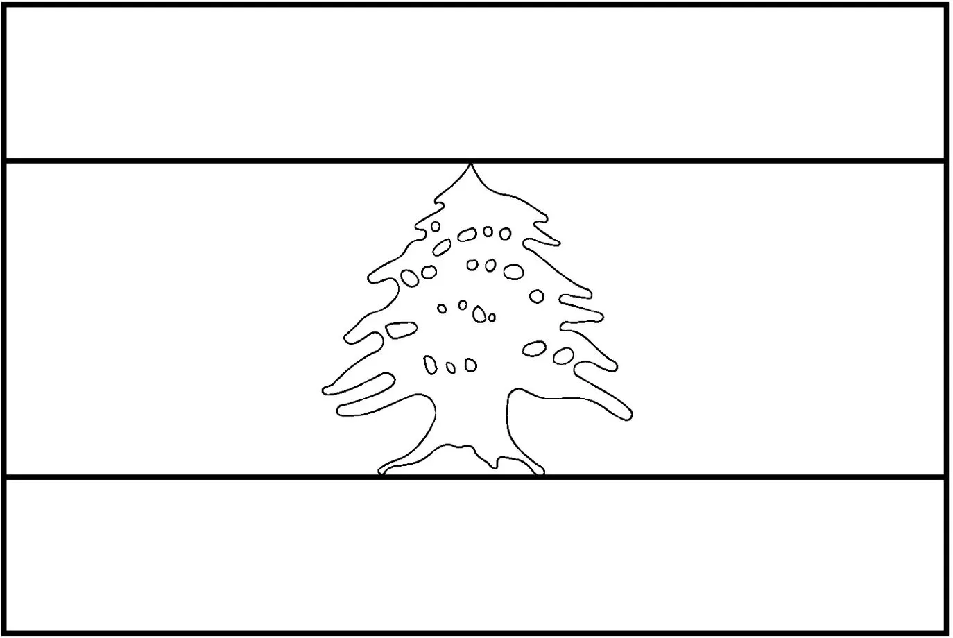 Desenhos das Bandeiras dos Países na letra L Líbano Bandeira do Líbano dentro da letra L, com cedro libanês centralizado.