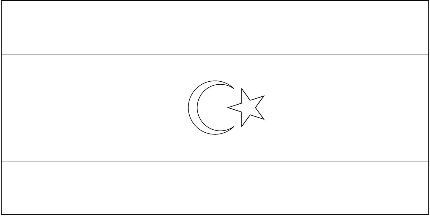 Desenhos das Bandeiras dos Países na letra L Líbia