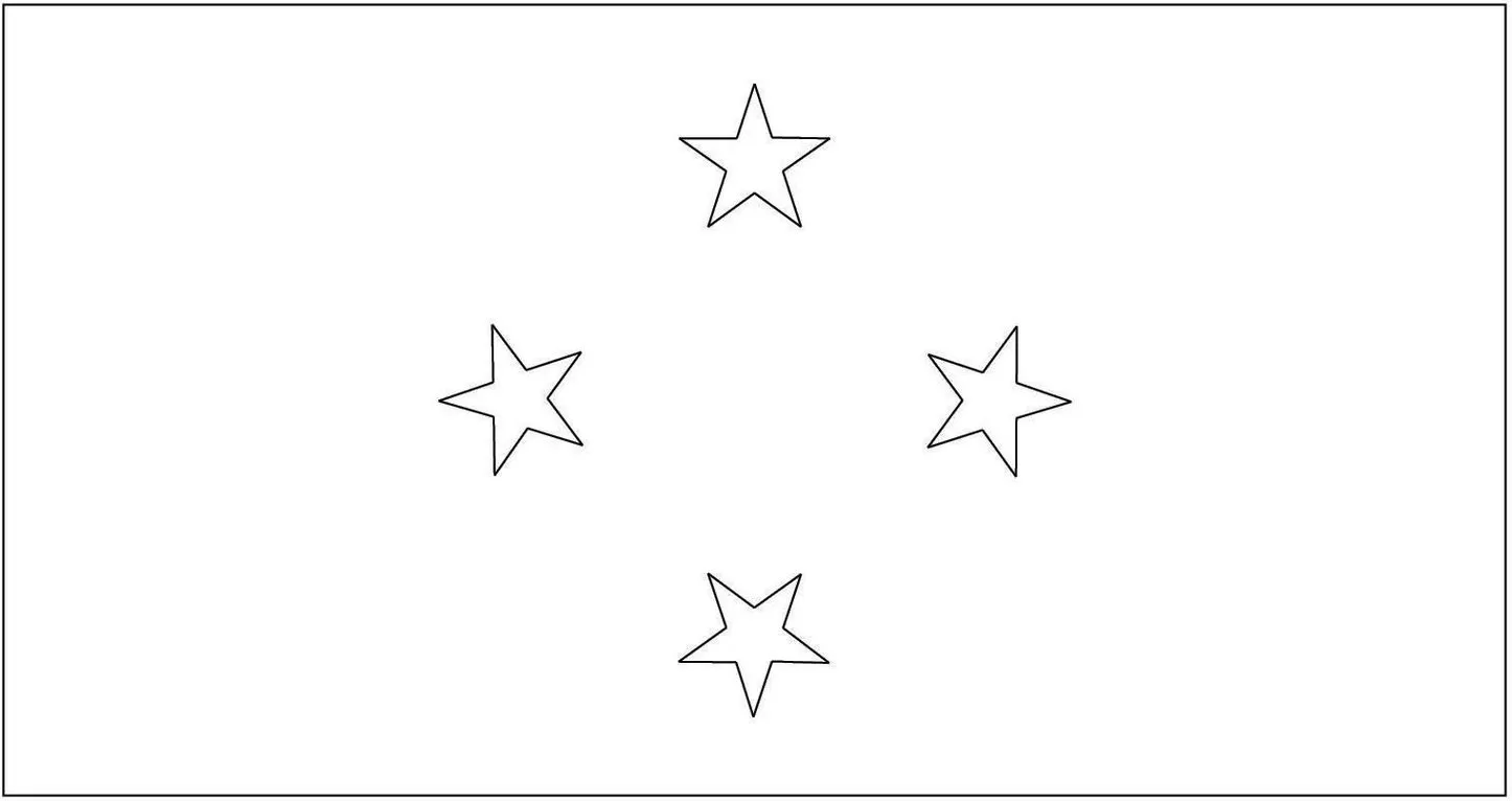 Desenhos das Bandeiras dos Países na letra M Micronésia