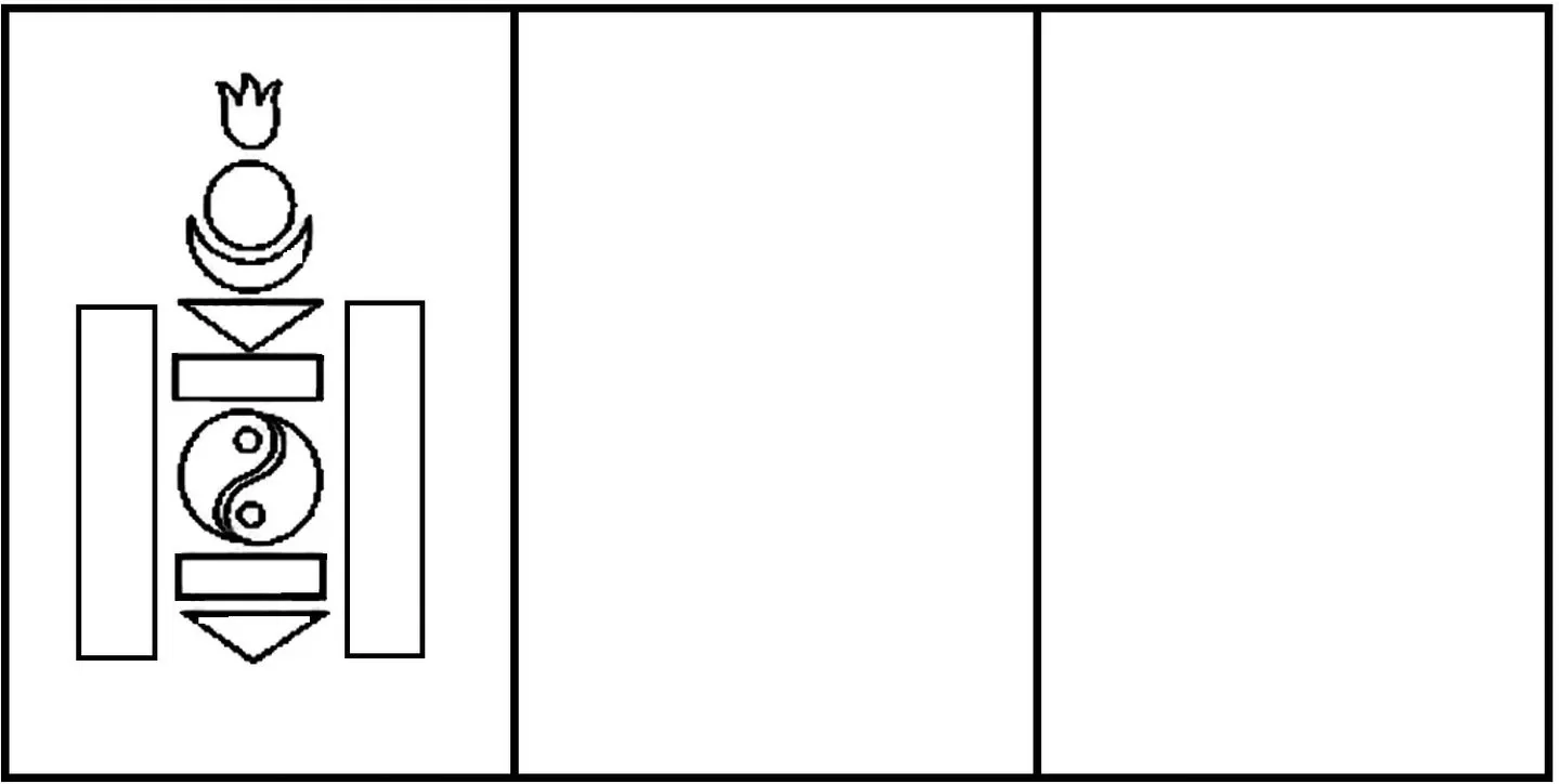 Desenhos das Bandeiras dos Países na letra M Mongólia