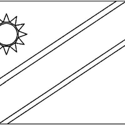 Países na letra N Bandeiras Países na letra N Desenhos para colorir