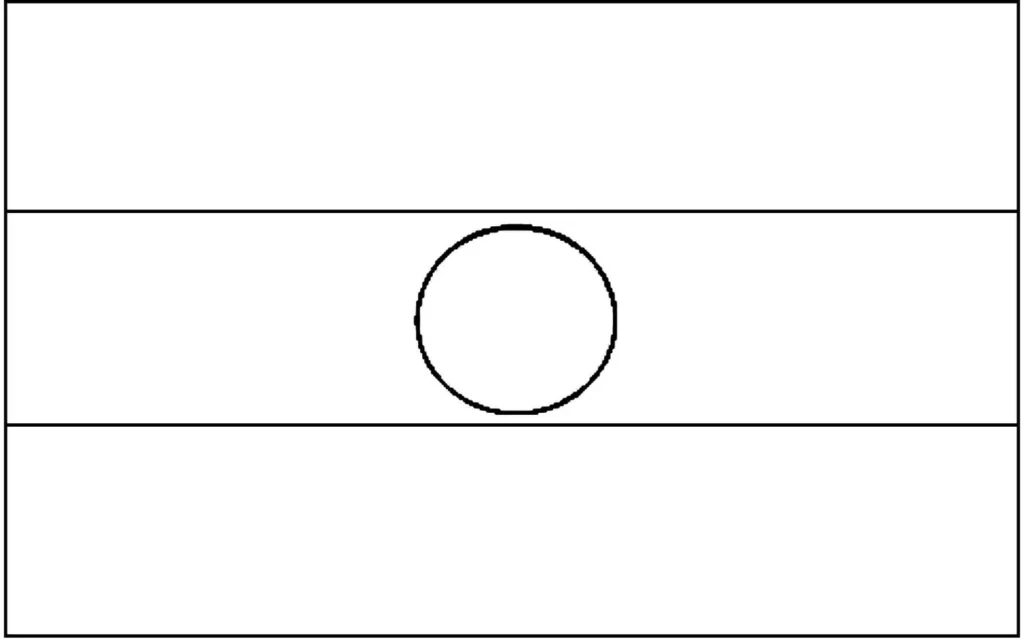 Desenhos das Bandeiras dos Países na letra N Níger Bandeira do Níger integrada à letra N. Cores laranja, branca e verde em faixas horizontais com um círculo laranja central.