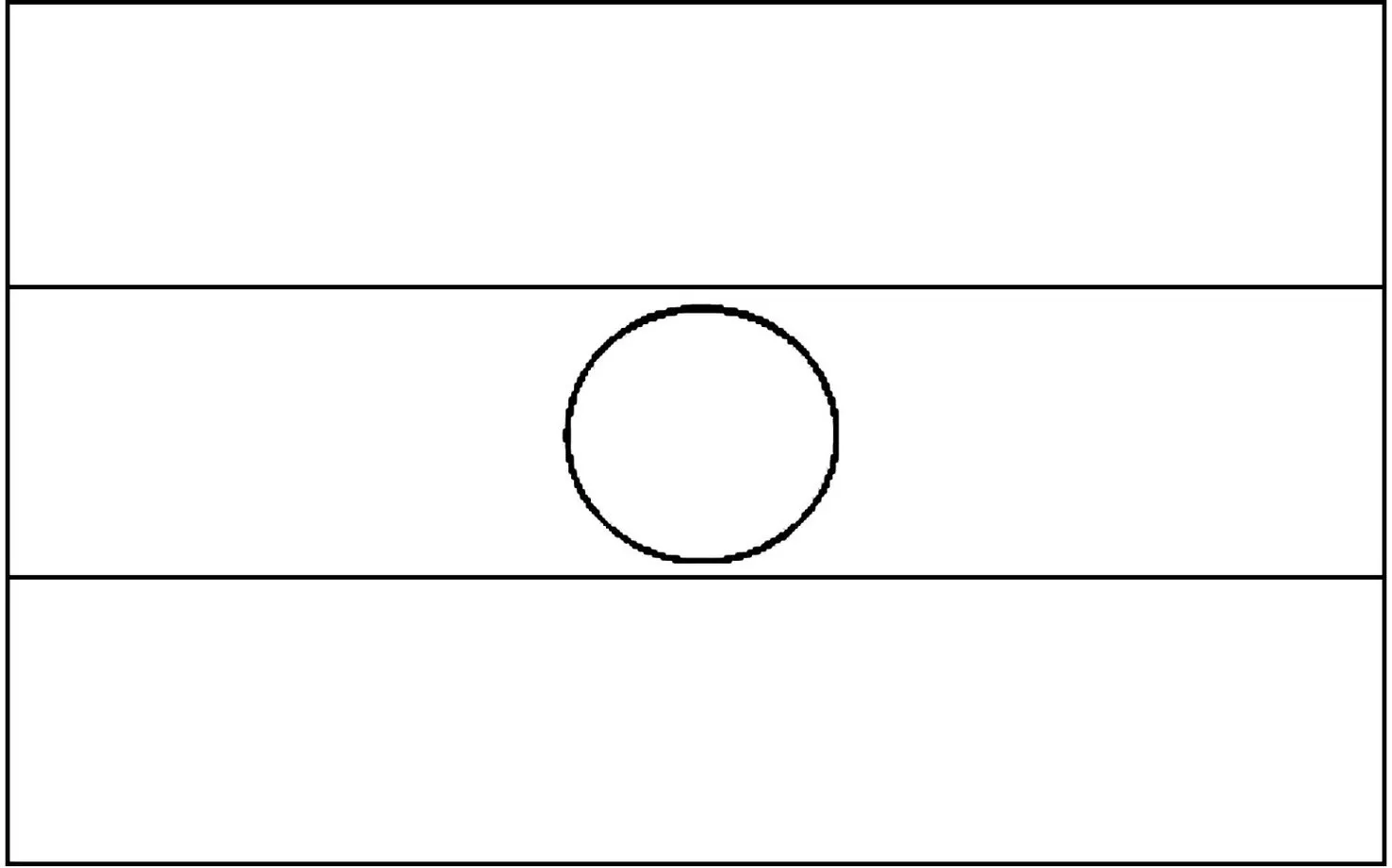 Desenhos das Bandeiras dos Países na letra N Níger