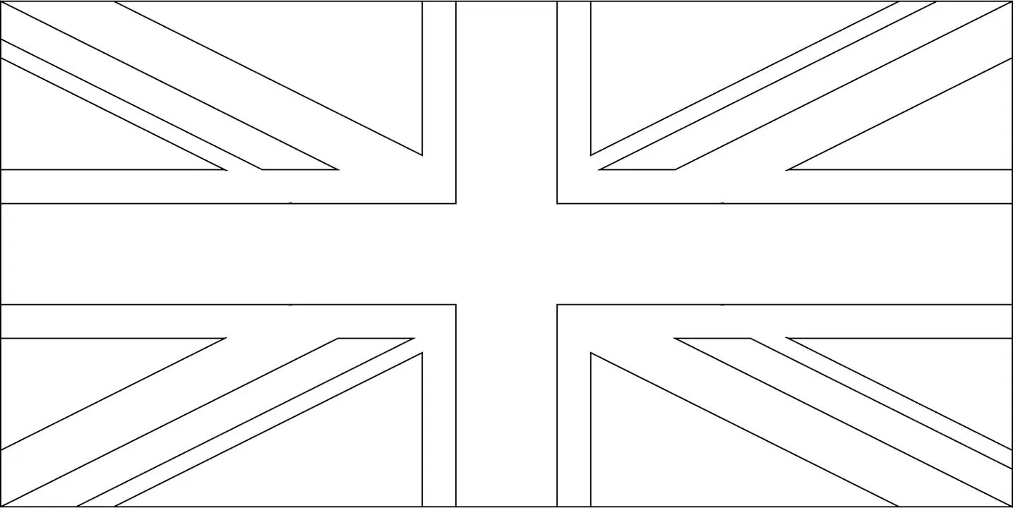 Desenhos das Bandeiras dos Países na letra R Reino Unido da Grã Bretanha e Irlanda do Norte