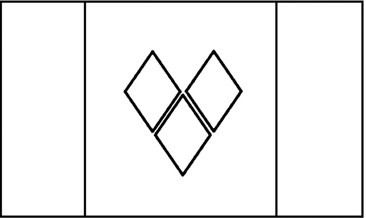 Desenhos das Bandeiras dos Países na letra S São Vicente e Granadinas