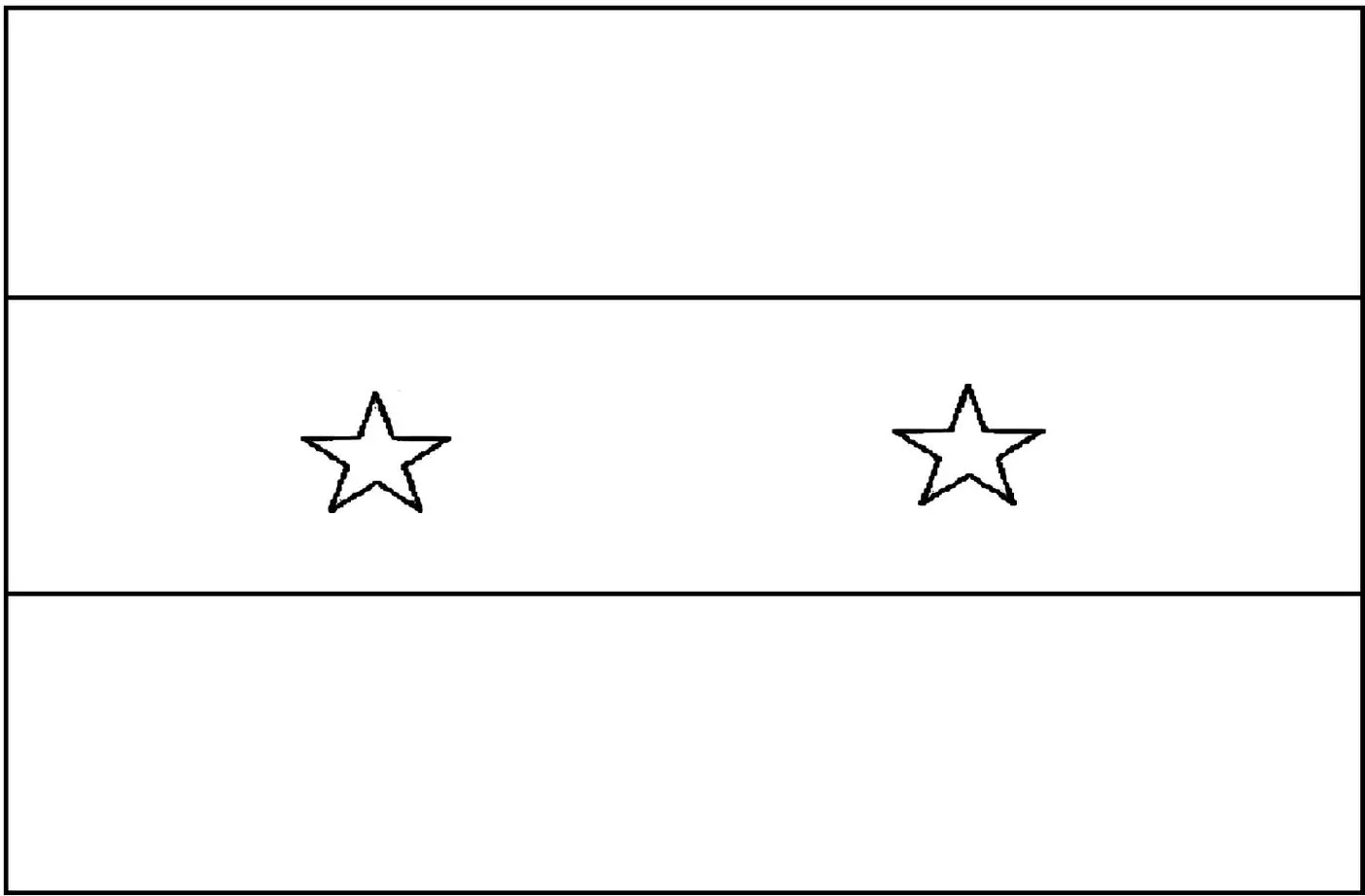 Desenhos das Bandeiras dos Países na letra S Siria