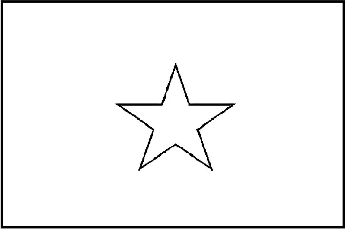 Bandeira da Somália: retângulo branco com estrela de cinco pontas azul ao centro.