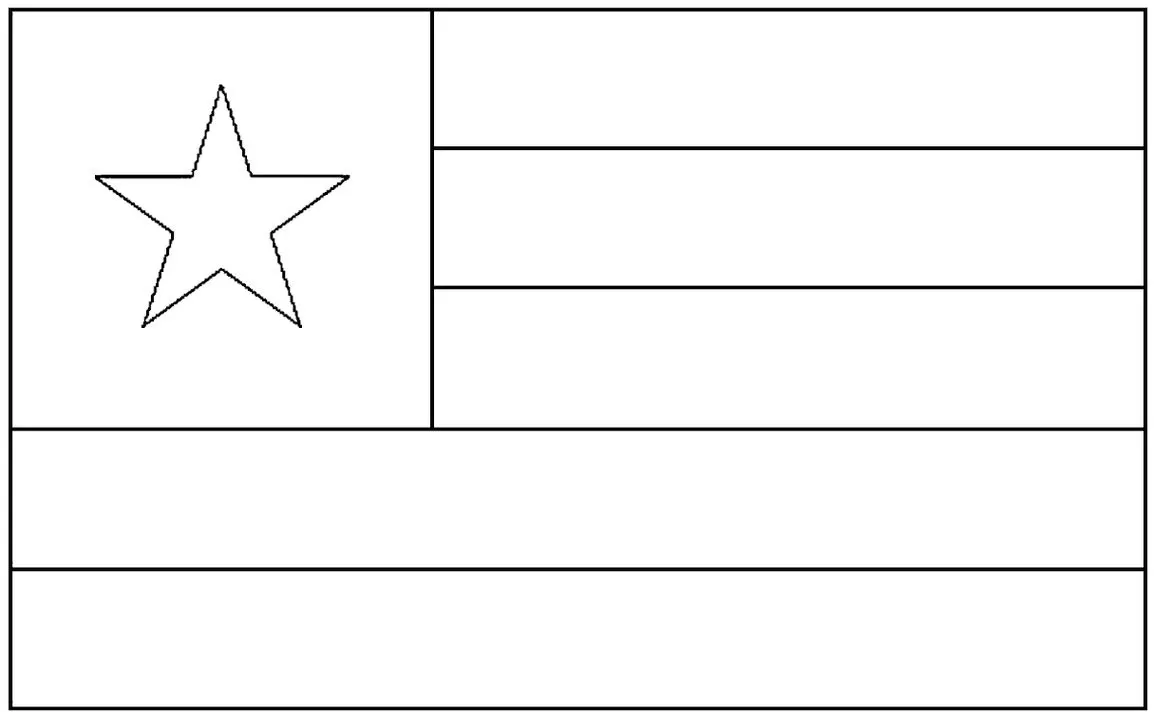 Desenhos das Bandeiras dos Países na letra T Togo Bandeira do Togo estilizada na letra T. Design com listras horizontais e estrela branca.
