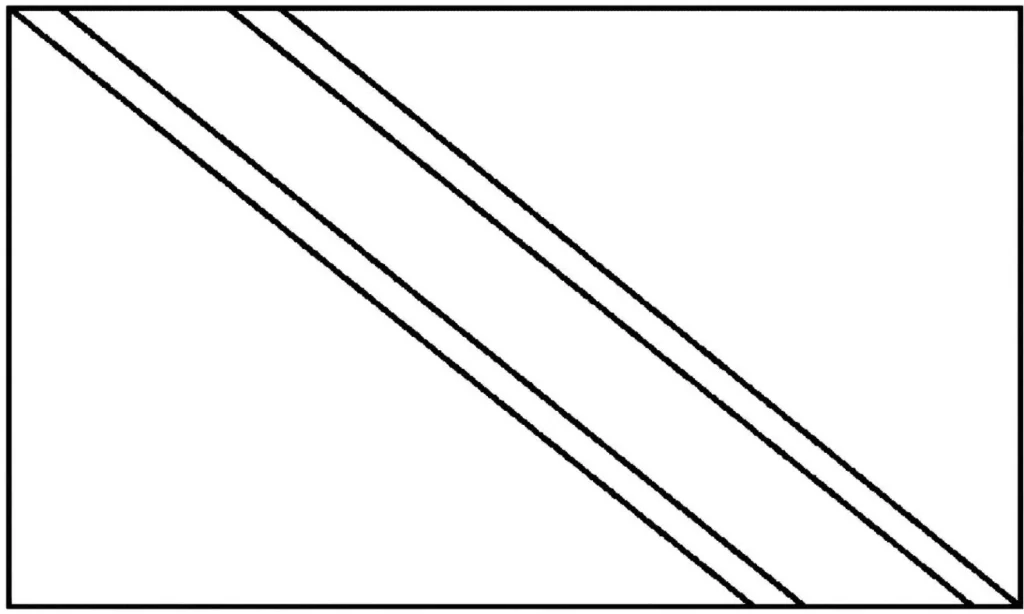 Desenhos das Bandeiras dos Países na letra T Trinidad e Tobago Bandeira de Trinidad e Tobago desenhada dentro da letra T. Design com faixas diagonais pretas e brancas em um retângulo com borda escura.