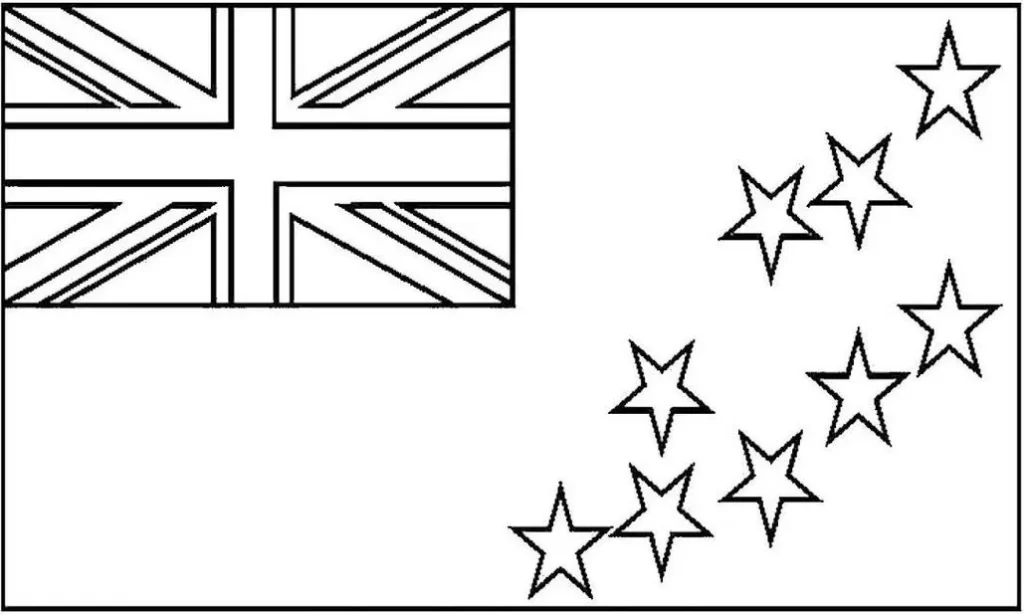 Desenhos das Bandeiras dos Países na letra T Tuvalu Bandeira de Tuvalu: Union Jack e nove estrelas.