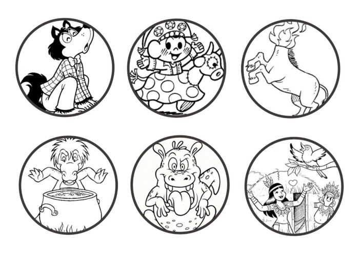 Desenhos para colorir do Folclore Brasileiro: Lobisomem, Boi Bumbá, Mula Sem Cabeça e mais! Atividade educativa e divertida.