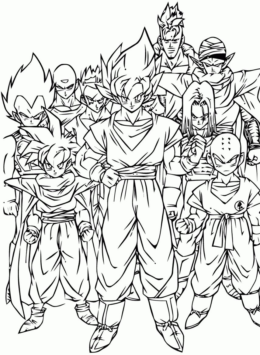 Desenho de SSJ5 para colorir  Desenhos para colorir e imprimir gratis