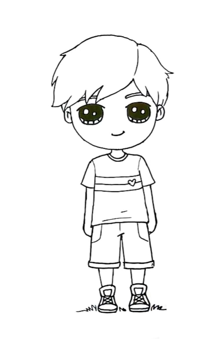 Desenhos Kawaii de Meninos e Meninas - Desenhos Imprimir