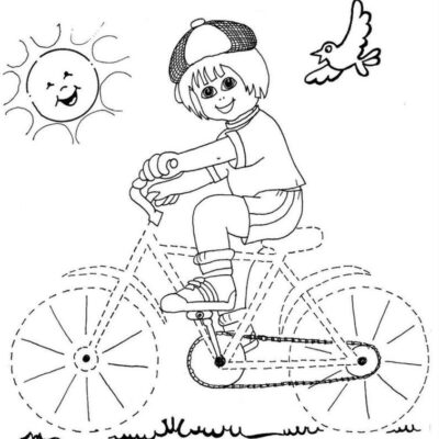 Desenhar Pontilhados e Tracejados Desenhos para colorir