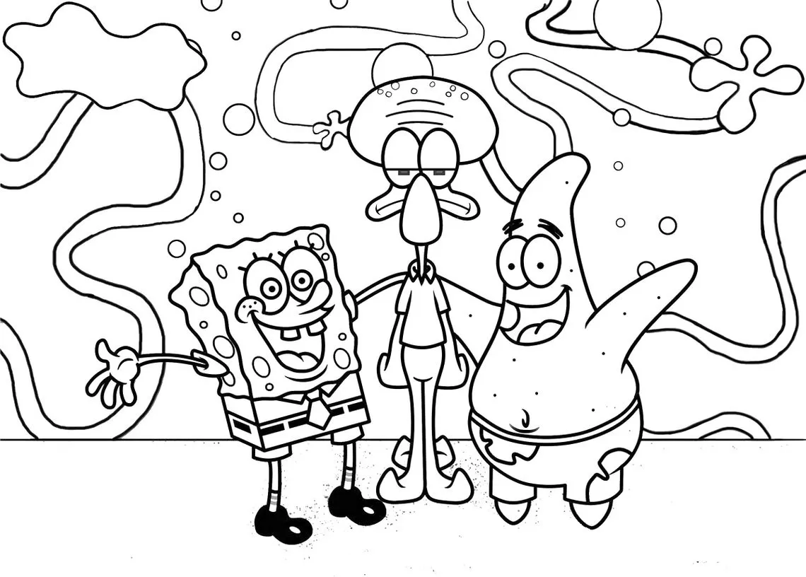 Desenhos do Bob Esponja para colorir - Bora Colorir