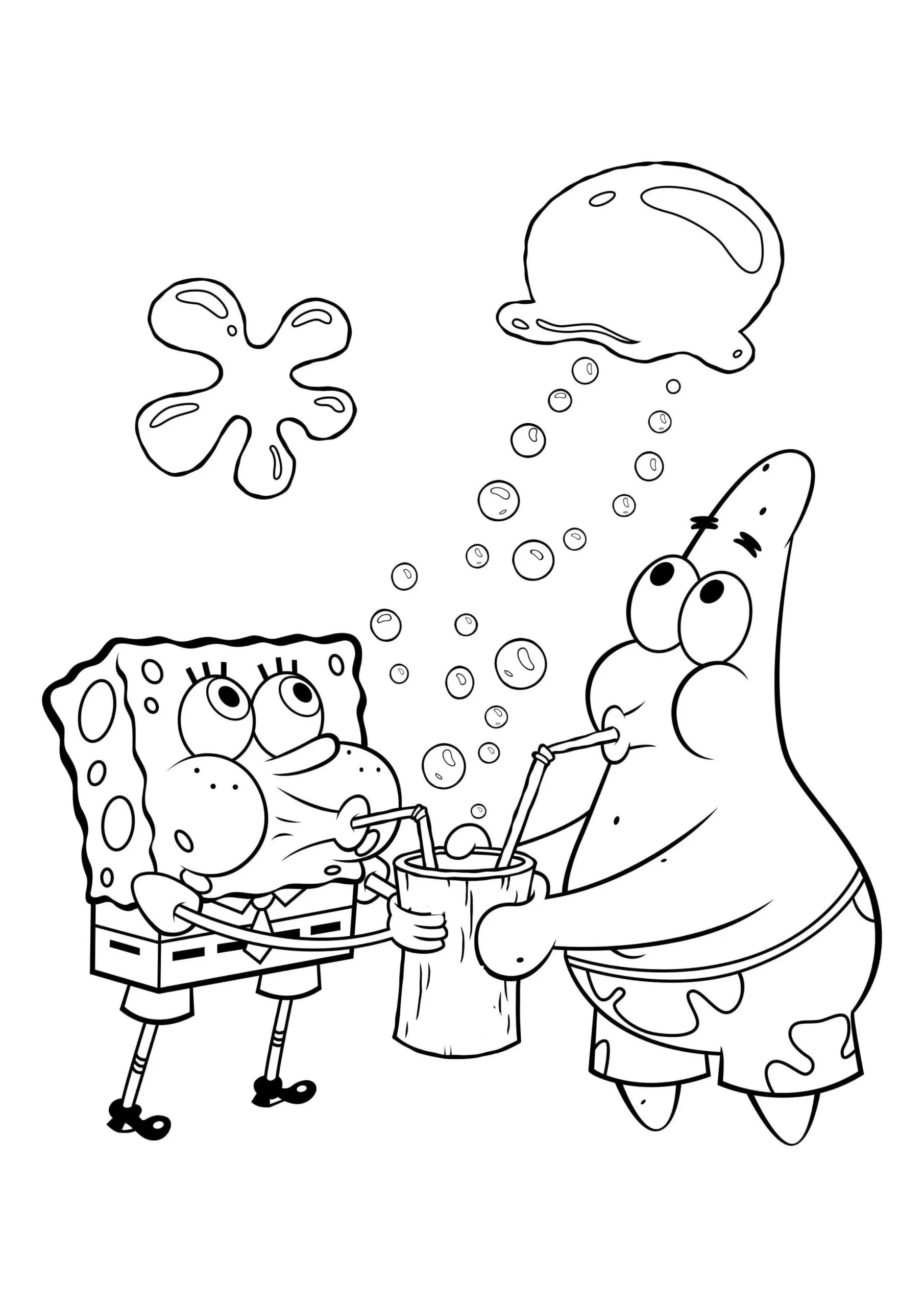 Desenhos do Bob Esponja para colorir - Bora Colorir