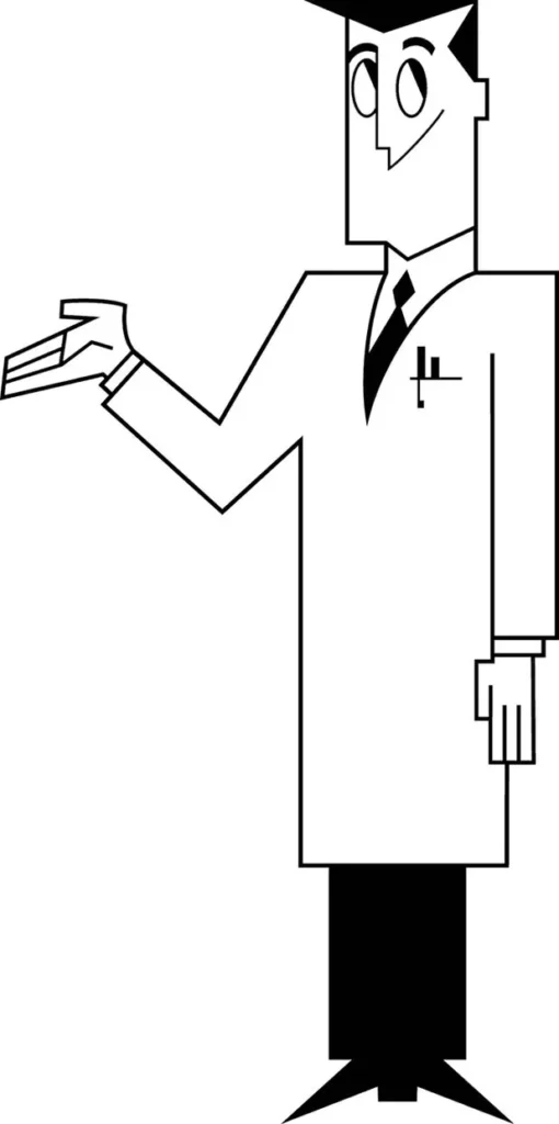 Professor Utônio das Meninas Superpoderosas em desenho. Veja o cientista em seu laboratório.