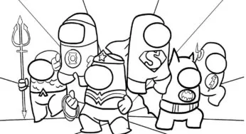 Desenhos de Amongs para colorir