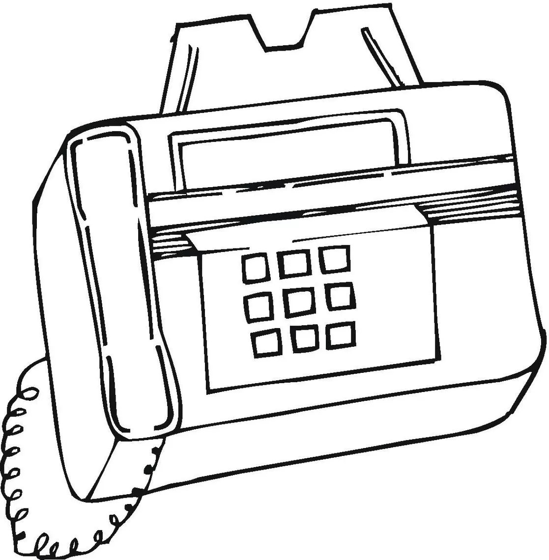 Telefone Antigo para imprimir