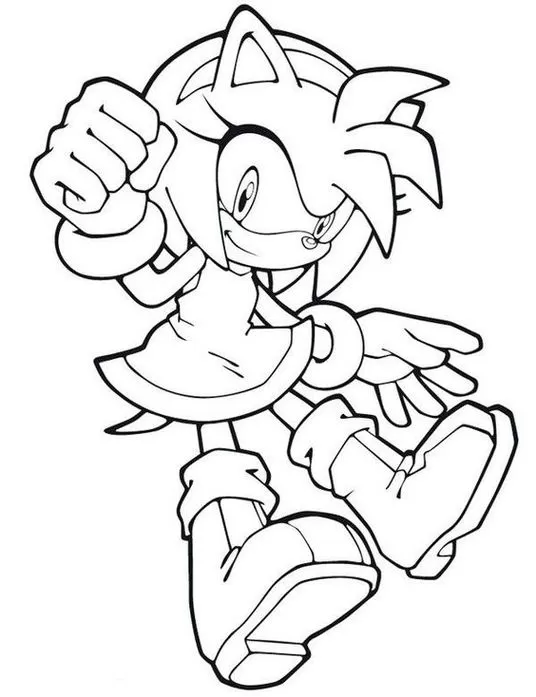 Desenho de Amy Rose para colorir - Tudodesenhos