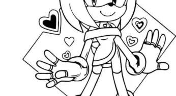 Desenhos de Amy Rose Sonic para colorir