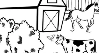 Desenhos de Animais da Fazendinha para colorir