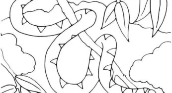 Desenhos de Cobras para colorir
