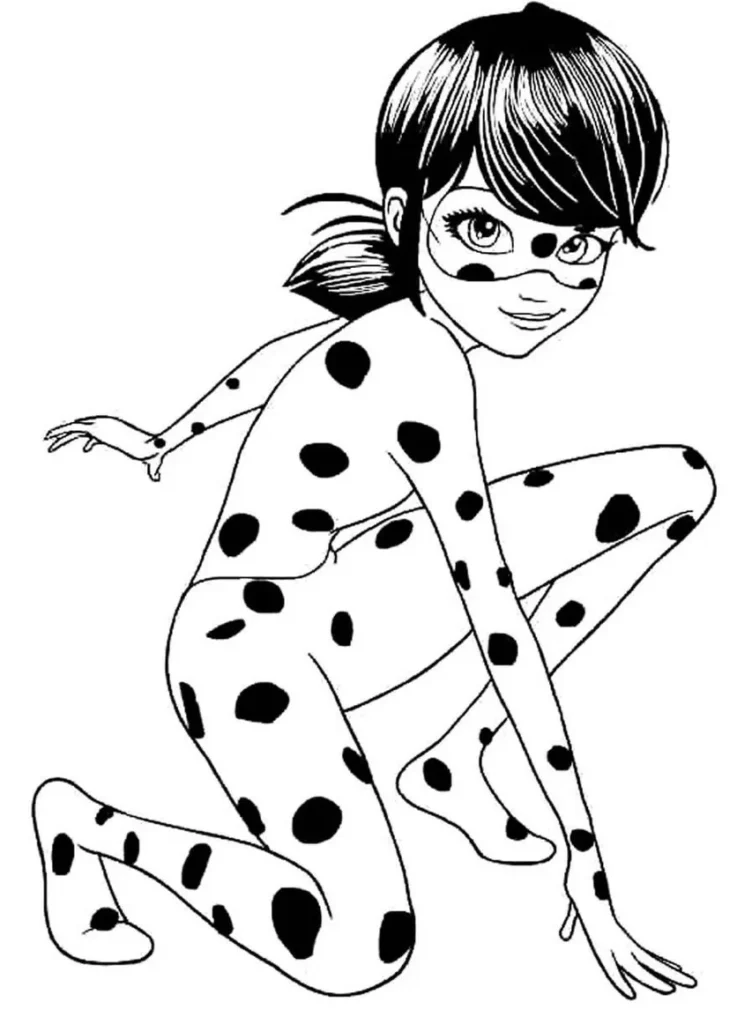 Ladybug Pronta para Ação: Desenho para Colorir