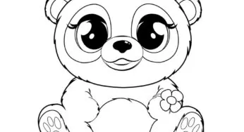 Desenhos de Pandas para colorir