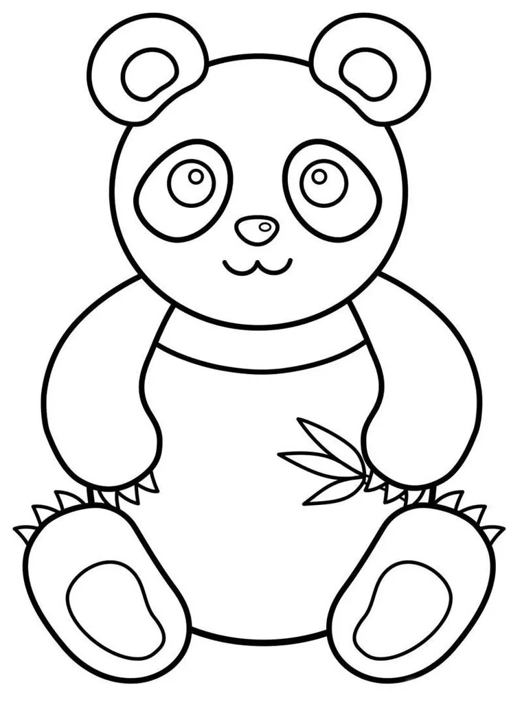 87+ Desenhos de Panda para Imprimir e Colorir/Pintar