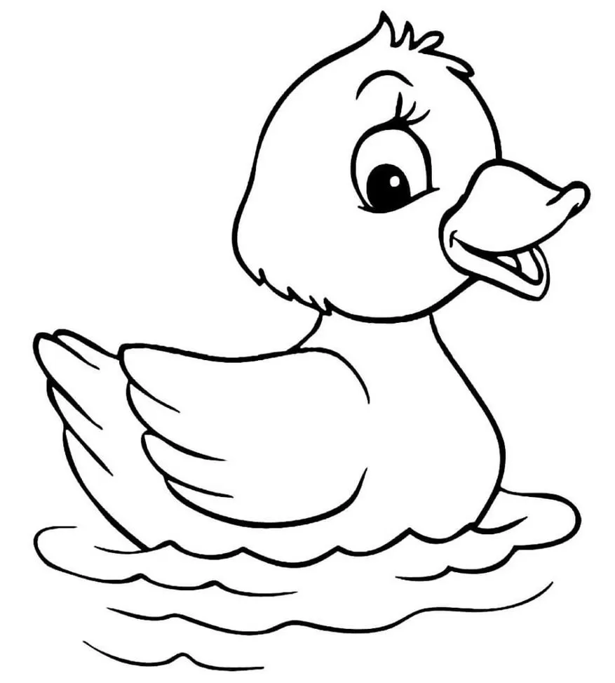 Desenhos de Patos para colorir Bico de Pato Desenho de Pato Bico de Pato na água para colorir. Atividade divertida e criativa!