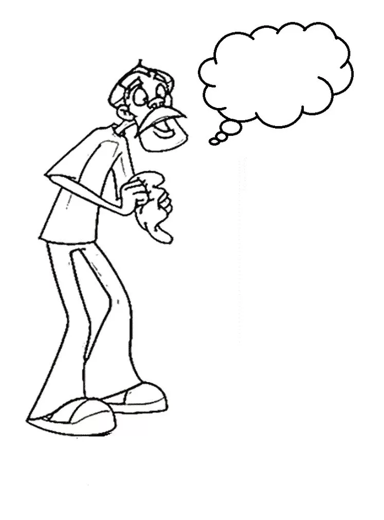 Seu Madruga para colorir: Desenho do personagem do Chaves.