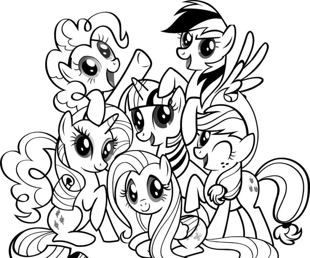 Desenhos do Meu Pequeno Pônei para colorir Diversão Desenhos Meu Pequeno Pônei para colorir: diversão e criatividade com seus pôneis favoritos.