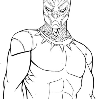 Pantera Negra Desenhos para colorir