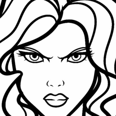 Viúva Negra Desenhos para colorir