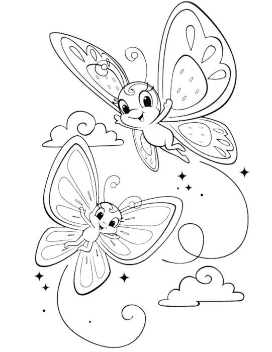Borboletas Amigas para Colorir: PDF Divertido