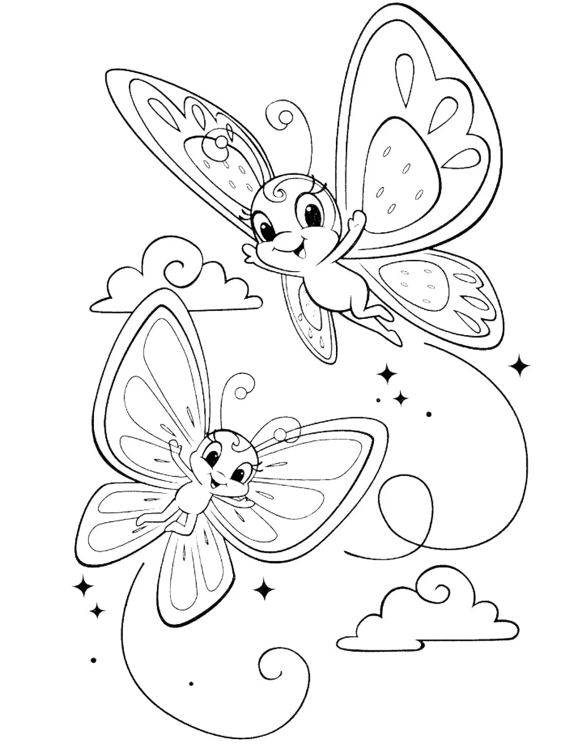 Borboletas Amigas para Colorir: PDF Divertido