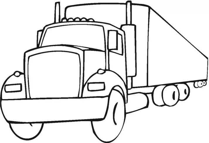 Desenhos de Caminhões em PDF para colorir. Scania