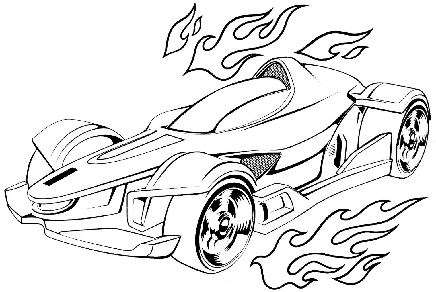 Desenho de Carro de F1 para Colorir - Colorir.com