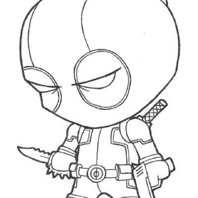 Deadpool Desenhos para colorir