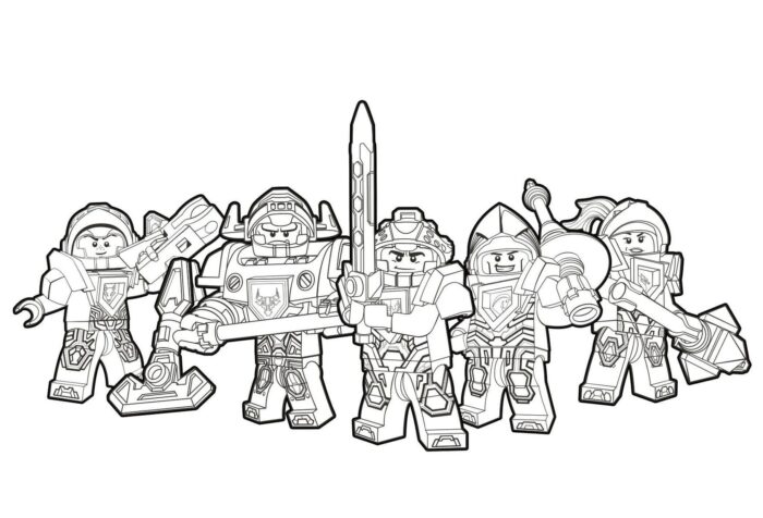 Figuras Lego de Super Heróis com armaduras e armamento futurista