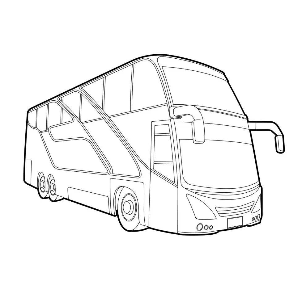 Ônibus para colorir